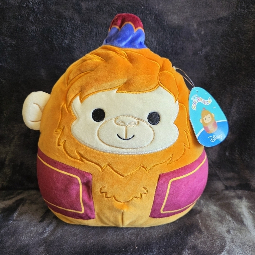 NWT Squishmallows Disney Aladdin Abu The Monkey plush toy, 10' Christmas, Easter